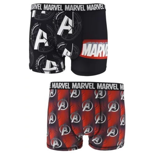 Bosszúállók férfi boxeralsó 2 darabos csomag - L-es méret - Avengers Logó
