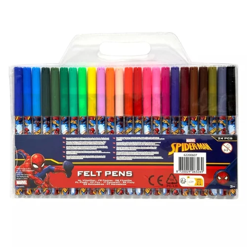 Pókember filctoll szett - 24 darabos készlet