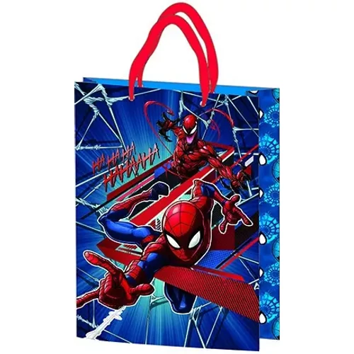 Pókember ajándéktasak, díszzacskó 23x18x8,5cm - Spiderman