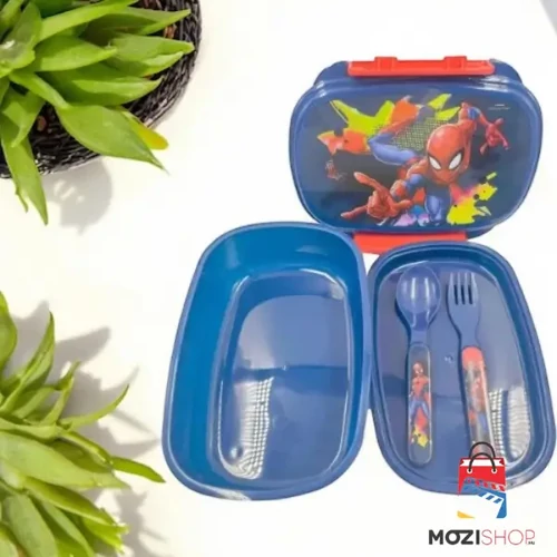 Pókember szendvicsdoboz és evőeszköz szett - Splotch