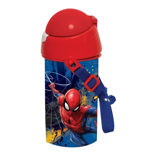 Pókember műanyag kulacs, sportpalack 500 ml - Dark
