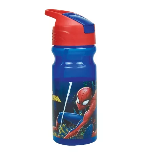 Pókember műanyag kulacs szívószállal 500 ml - Action