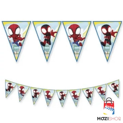 Pókember zászlófüzér 2,3 m - Spidey