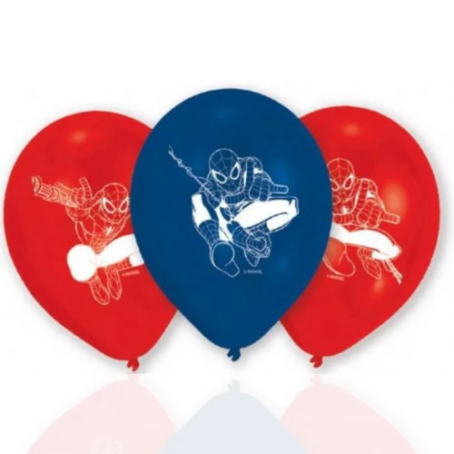 Pókember léggömb, lufi - 6 darabos szett 