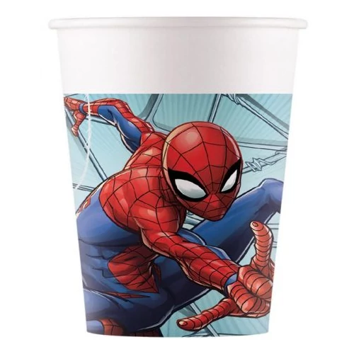 Pókember papír pohár szett 