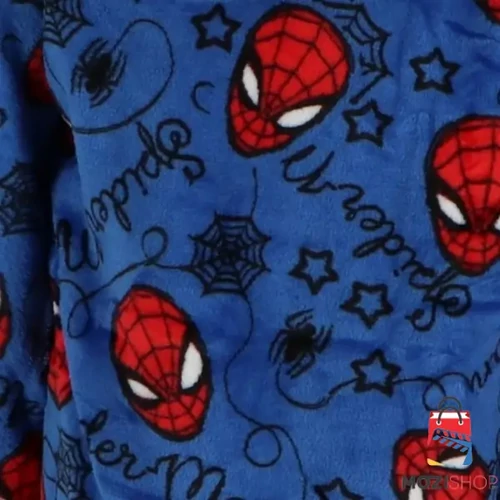 Pókember gyerek bebújós plüss polár takaró, poncsó - 7-14 éves korig - Blue