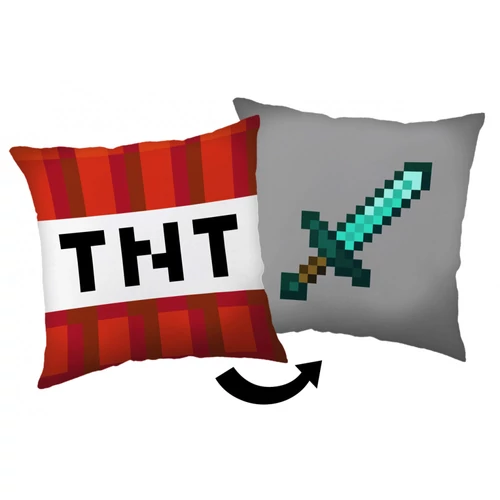 Minecraft párna, díszpárna kétoldalas mintával - TNT and Sword