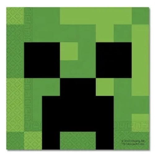 Minecraft szalvéta - 20 db-os, 33 cm X 33 cm