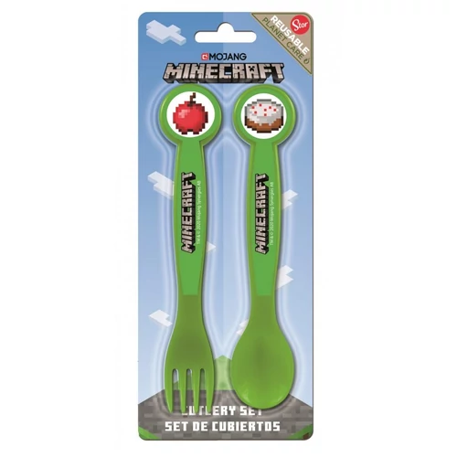 Minecraft műanyag evőeszköz szett - Icon