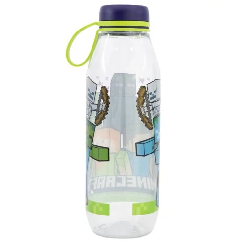 Minecraft kulacs, sportpalack - Csavaros kupakkal 650 ml
