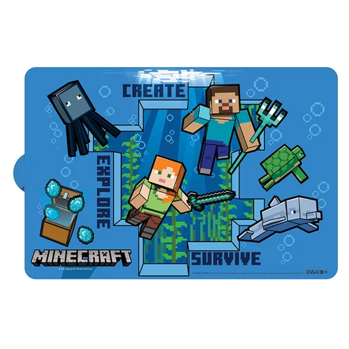 Minecraft tányéralátét - Explore