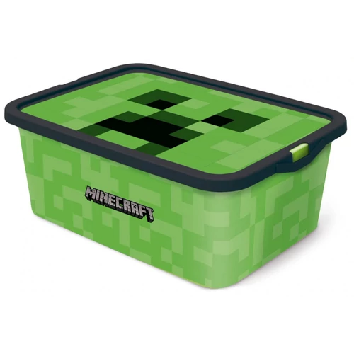 Minecraft műanyag tároló doboz 13 L-es űrtartalom
