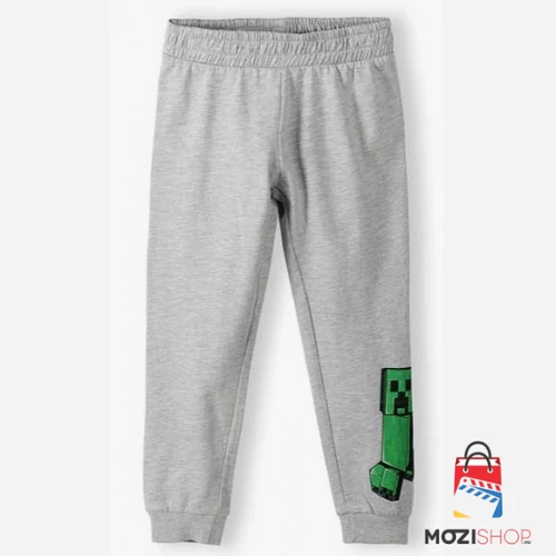 Minecraft gyerek hosszú nadrág, jogging alsó - 134-es / 9 éves korig