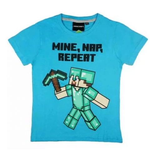 Minecraft gyermek pizsama - Mine, Nap, Repeat - 128-as / 8 éves korig