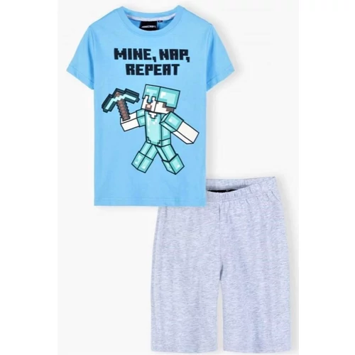 Minecraft gyermek pizsama - Mine, Nap, Repeat - 128-as / 8 éves korig