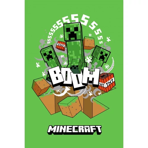 Minecraft polár takaró, ágytakaró - Boom