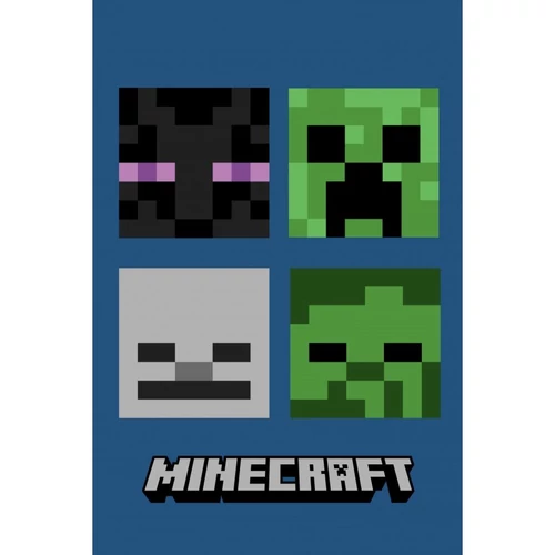 Minecraft polár takaró, ágytakaró - Hostile Mobs
