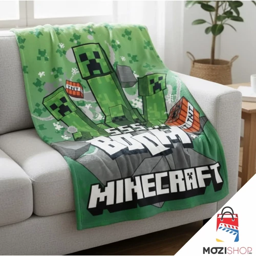 Minecraft polár takaró, ágytakaró 100x140cm - SSS Boom