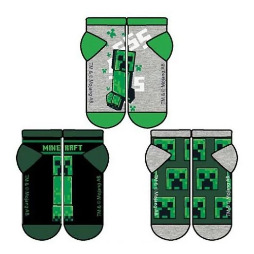 Minecraft gyerek titokzokni szett - 23-26 méret - Több változatban