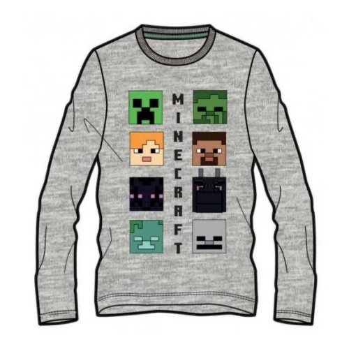Minecraft hosszú ujjú gyerek póló - Minecraft II. - 134-es / 9 éves korig
