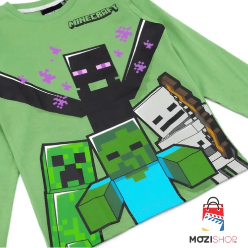 Minecraft hosszú ujjú gyerek póló - Characters II. - 116-os / 6 éves korig