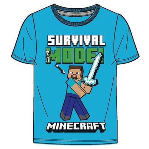 Minecraft gyerek póló - Survival Mode - 116-os méret
