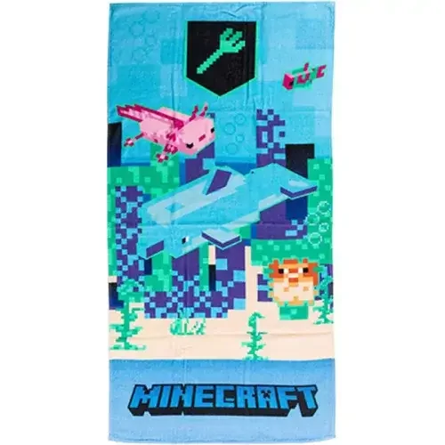 Minecraft törölköző, fürdőlepedő 70x140cm - Trident