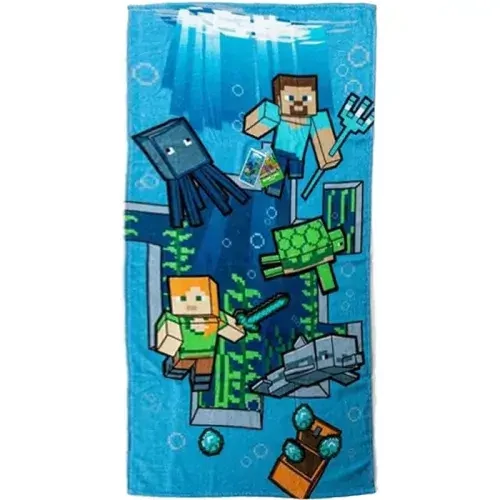 Minecraft törölköző, fürdőlepedő 70x140cm - Dive
