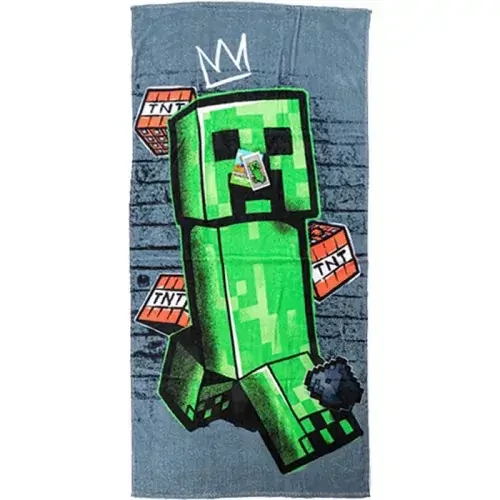 Minecraft törölköző, fürdőlepedő 70x140cm - Metro Art Creeper New