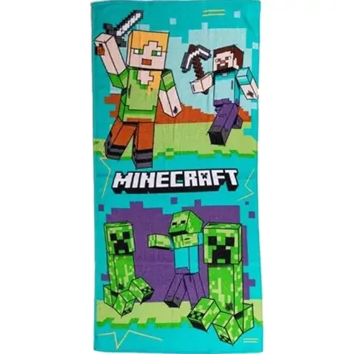 Minecraft törölköző, fürdőlepedő 70x140cm - Battle