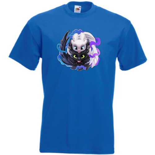 Králykék Így neveld a sárkányodat gyerek rövid ujjú póló - Fényfúria és Fogatlan