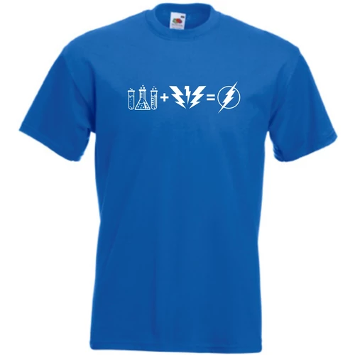 Királykék Agymenők - Bazinga Flash férfi rövid ujjú póló