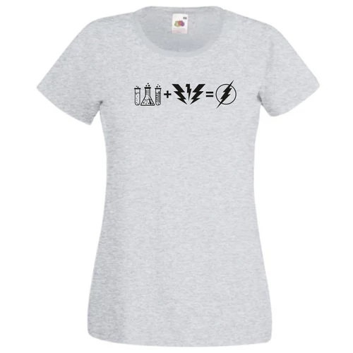 Szürke Agymenők - Bazinga Flash női rövid ujjú póló