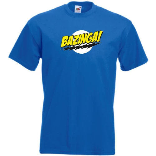 Királykék Agymenők - Bazinga Férfi rövid ujjú póló