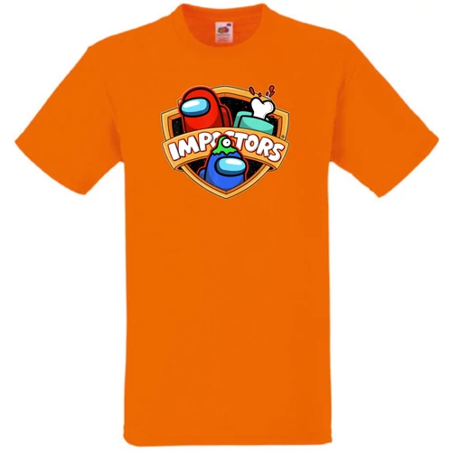 Narancs Among Us gyerek rövid ujjú póló - Gamer Fan Art