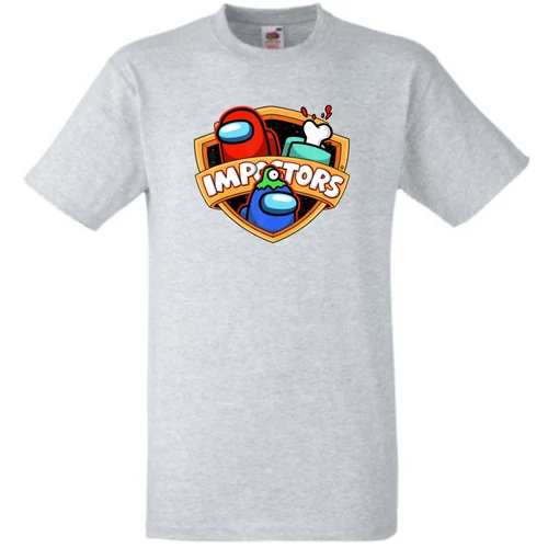 Szürke Among Us gyerek rövid ujjú póló - Gamer Fan Art