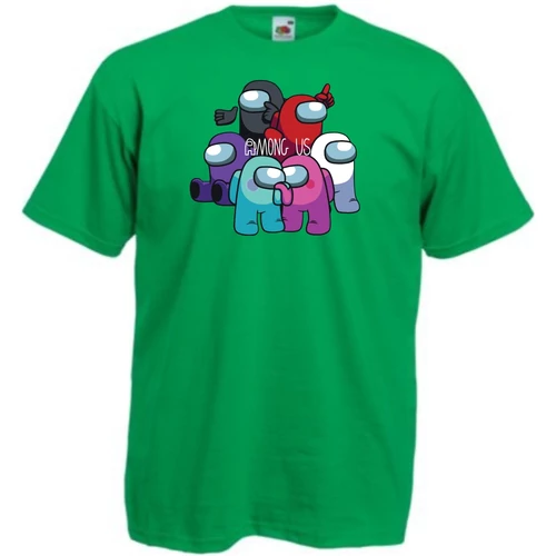 Zöld Among Us gyerek rövid ujjú póló - Gamer Fan 