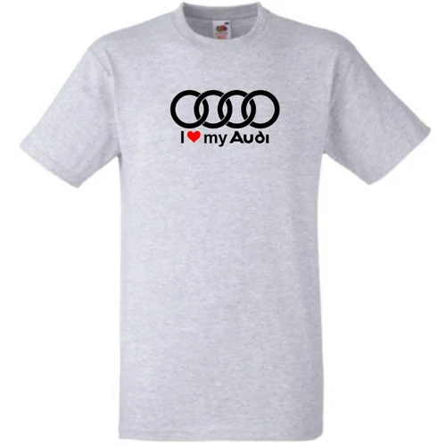 Szűkre I Love My Audi férfi rövid ujjú póló