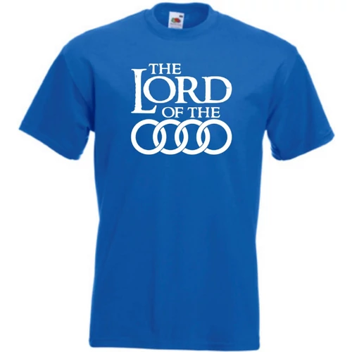 Királykék Audi férfi rövid ujjú póló - The Lord of the Audi