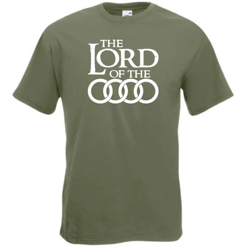 Olíva Audi férfi rövid ujjú póló - The Lord of the Audi