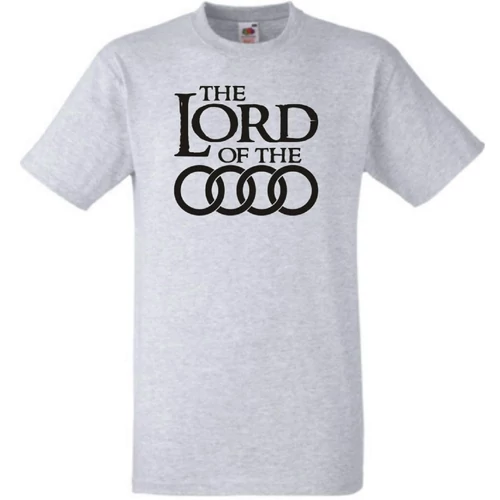 Szürke Audi férfi rövid ujjú póló - The Lord of the Audi