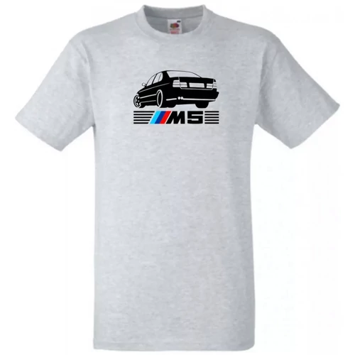Szürke BMW férfi rövid ujjú póló - E34 M5