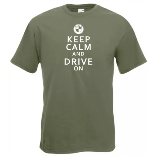 Oliva BMW férfi rövid ujjú póló - Keep Calm Styled