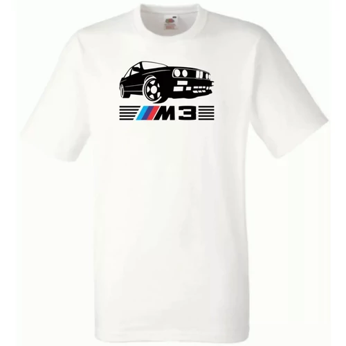 Fehér BMW férfi rövid ujjú póló - M3 Fan 