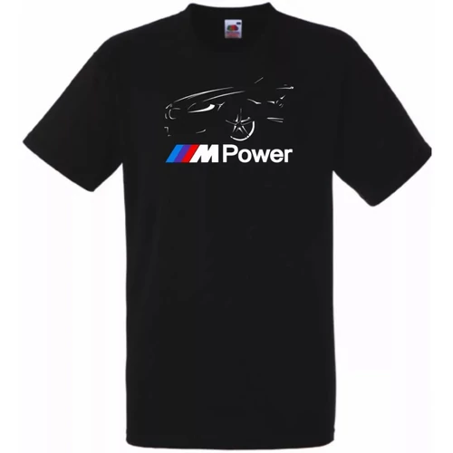 Fekete BMW férfi rövid ujjú póló - M Power minima