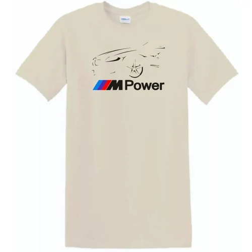 Homok BMW férfi rövid ujjú póló - M Power minima