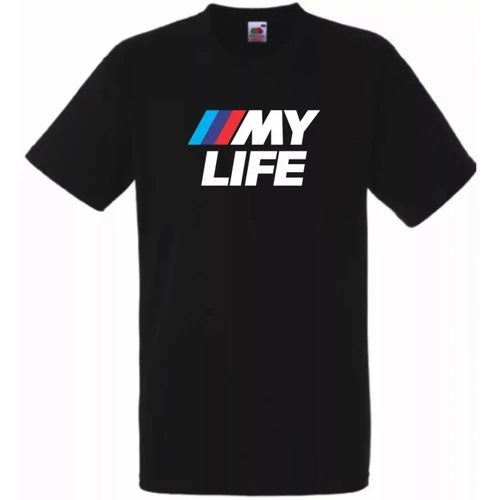 Fekete BMW férfi rövid ujjú póló - My Life