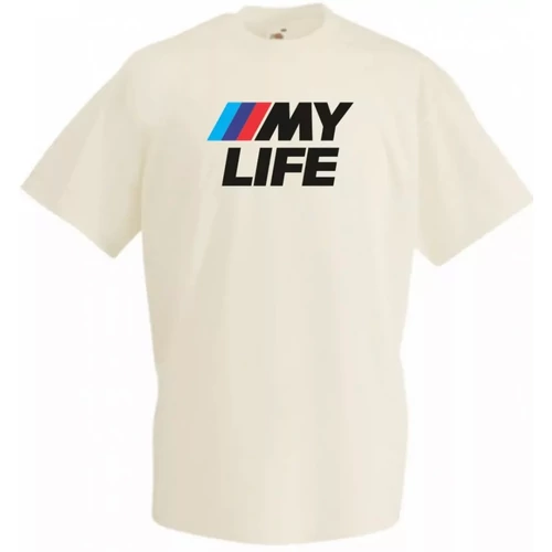 Homok BMW férfi rövid ujjú póló - My Life