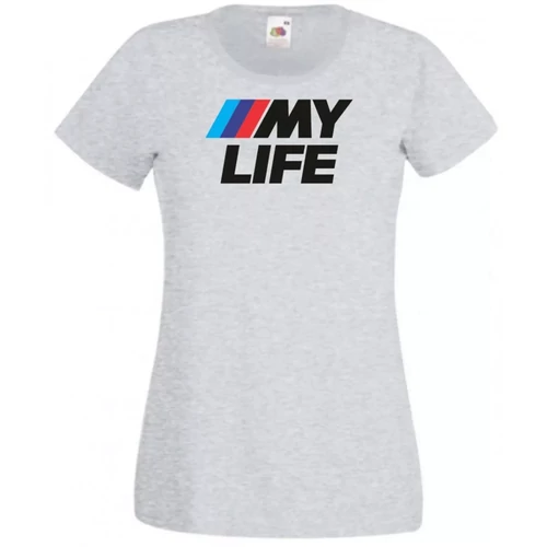 Szürke BMW női rövid ujjú póló - My Life