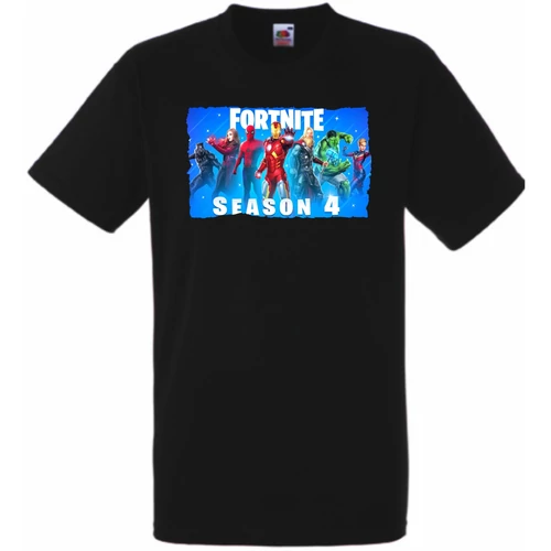 Fekete Gamer Fan Heroes Nexus War gyerek rövid ujjú póló